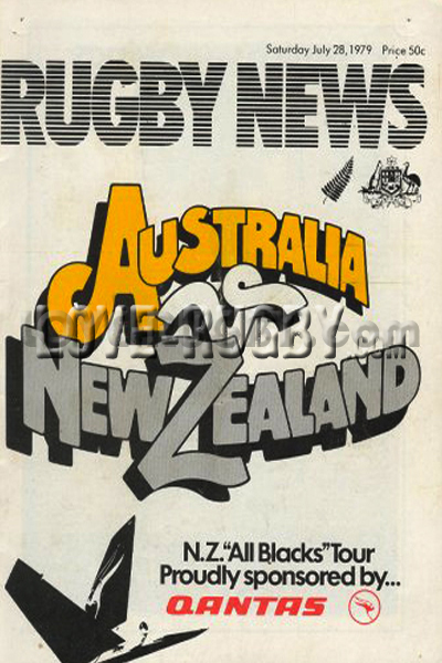 1979 Australia v New Zealand  Rugby Programme